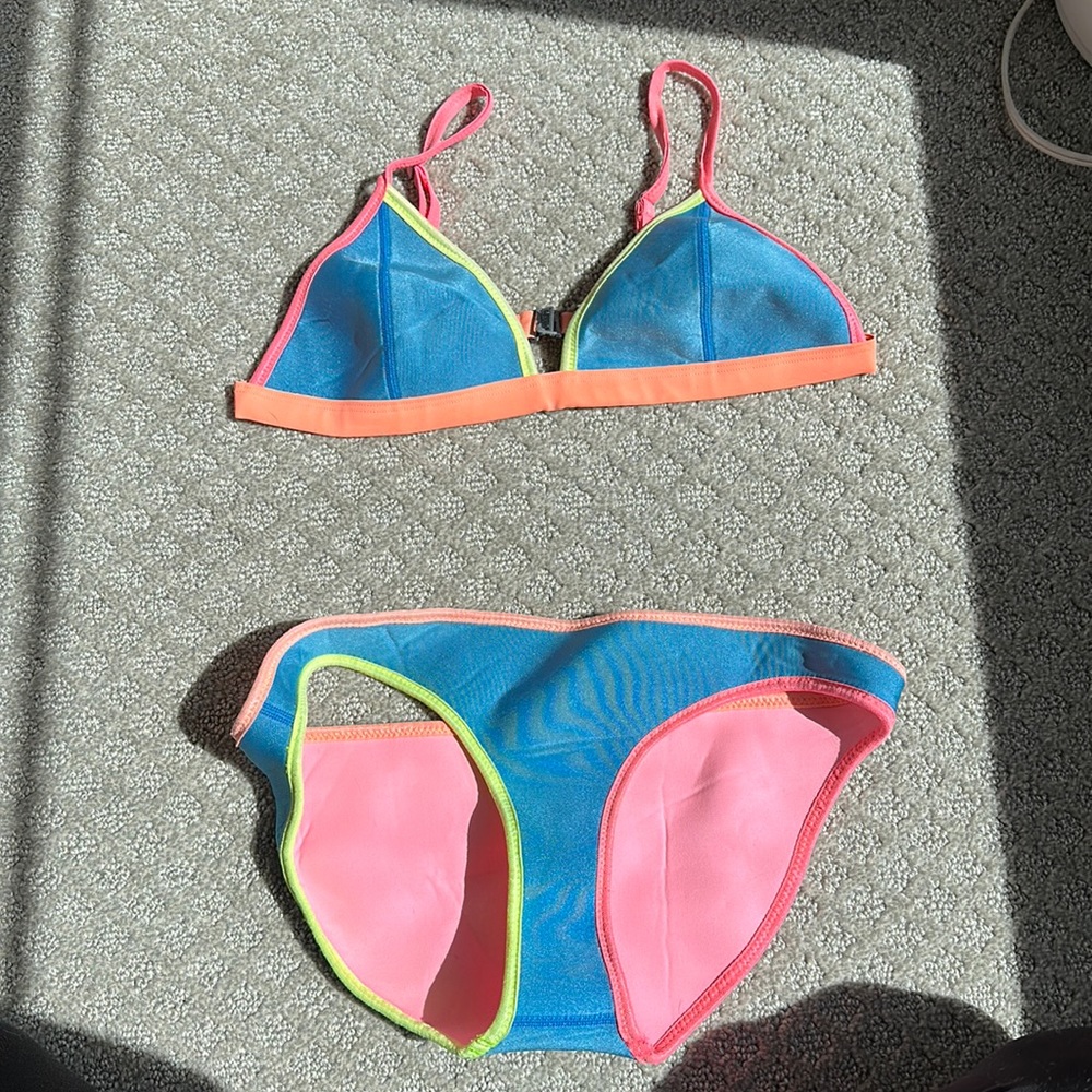 Triangl multi color neoprene bikini
